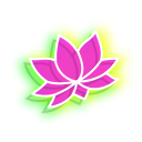 Neon Lotus and Yin Yang