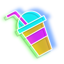 Neon Milk Shake and Shawarma