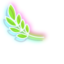 Neon Pigeon and Leaf