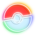 Neon Pokemon Pikachu and Pokeball 