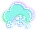 Neon Snowflakes