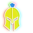 Neon Spartan Helmet