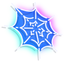 Neon Spider and Web