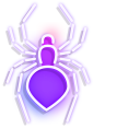 Neon Spider and Web