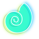 Neon Starfish and Shell