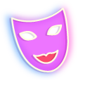 Neon Theatre Masks