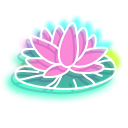 Neon Water Lilies