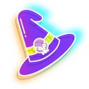 Neon Witch's Hat and Brew