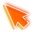 Orange Arrow and Purple Hand Neon