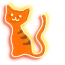 Orange Cat Neon