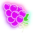 Purple Grape and Red Cherry Neon