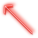 Red Arrow and Yellow Pointer Hand Neon