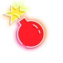 Red Bomb and Boom Neon