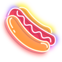 Red Hot Dog and Cola Neon