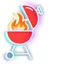 Red Hot Sausage and Grill Neon