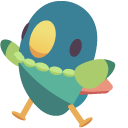 Ooblets Dumbirb and Gleamy Dumbirb