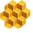 Origami Bee and Honeycomb