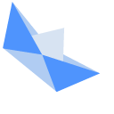 Origami Blue and Pink Boats