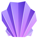 Origami Blue and Purple Shells