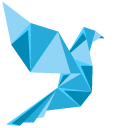 Origami Blue Pigeon