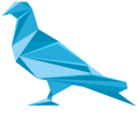 Origami Blue Pigeon