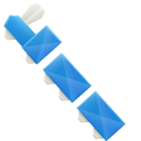 Origami Blue Steam Train
