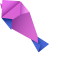 Origami Cat and Fish