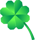 Origami Clover and Green Heart