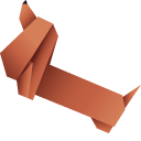 Origami Dachshund Dog