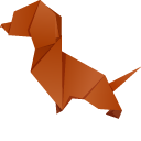 Origami Dog and Bone