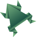 Origami Frog and Water Lily