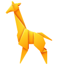 Origami Giraffe and Ostrich
