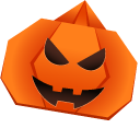Origami Halloween Pumpkin
