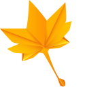 Origami Leaf and Mushroom