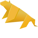 Origami Lioness and Lion