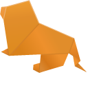 Origami Lioness and Lion