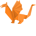Origami Magician and Griffin
