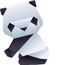 Origami Panda and Bamboo