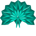 Origami Peacock