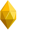 Origami Pink and Yellow Gems