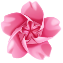 Origami Plumeria and Sakura Flowers