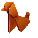 Origami Poodle and Cavalier King Charles Spaniel Puppies
