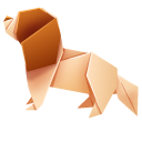 Origami Poodle and Cavalier King Charles Spaniel Puppies