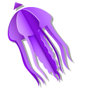 Origami Purple Jellyfish