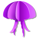 Origami Purple Jellyfish