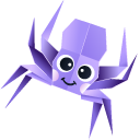 Origami Purple Spider