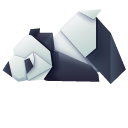 Origami Red Panda and Giant Panda