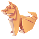 Origami Shiba Inu Puppy