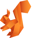 Origami Squirrel and Acorn
