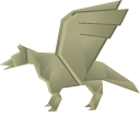 Origami Winged Wolf and Sword
